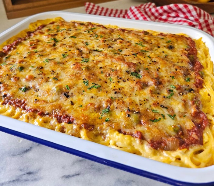 SPAGHETTI DI MANZO IN SCATOLA AL FORNO